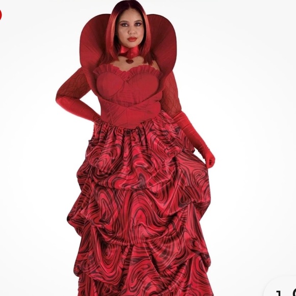 Disney Descendants Rise of Red Queen of Hearts costume 2X plus size 18-20 NEW - Picture 1 of 16